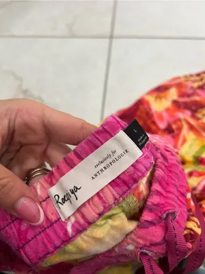 Anthropologie Roeqiya Fris Garden Bloom Pajama Pants Size Large thumbnail 4