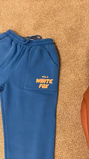 White fox sweatpants thumbnail 3