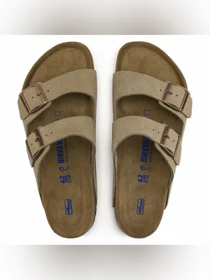 Birkenstock Arizona Soft Footbed Taupe Suede Sandals EU 37 US 6.5 $155 thumbnail 3