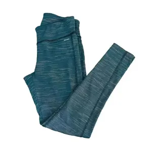 Jockey Women’s Spandex Green Heather Capri Leggings Running Pants SZ M #1153 thumbnail 6