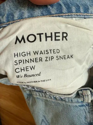 Mother NWT Awesome High Waisted Spinner Zip Sneak Chew in We Bounced - Size 31 thumbnail 6