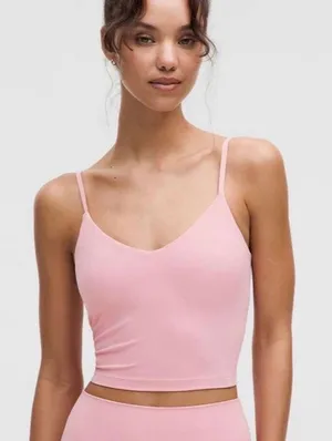 Lululemon Align Tank Top Light Support A/B Cup Size 0 Nulu Athletic Crop Pink thumbnail 1