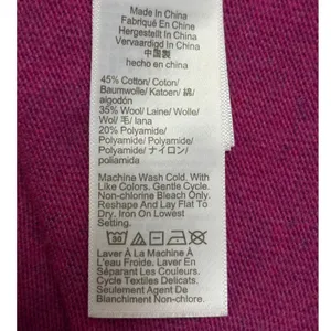 J.Crew Teddie Sweater Small Magenta Pink Cotton Wool‎ Blend Crewneck Pullover thumbnail 3