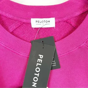 NWT Peloton Everyday‎ Oversized Crewneck Sweatshirt Women's S Pink Athleisure thumbnail 6