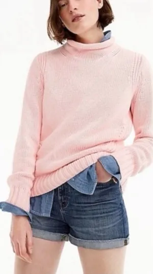 J. Crew‎ 1988 Rollneck™ sweater Light Pink size xs thumbnail 1