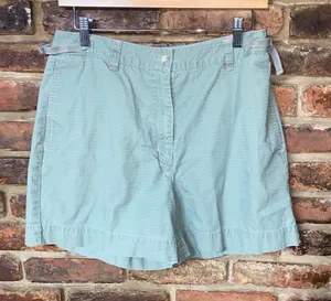 Kim Rogers Olive Green Flat Front Chino Hiking Shorts Women's Size 12 thumbnail 1