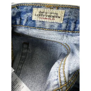 Levis Premium Womens W24 Distressed Denim Shorts High Rise Cutoff Acid Wash 501 thumbnail 5