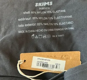 SKIMS Soft Smoothing Thong Bodysuit in Eclipse NWT thumbnail 4