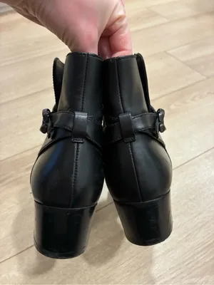 Coach Women’s Chrystie Bootie Black Leather Ankle Heeled Size 8.5 thumbnail 7