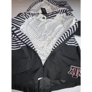 Gameday Couture Parka Jacket Texas A&M‎ Women Black White Stripe NWT Size M thumbnail 10
