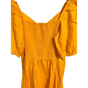 The Drop Nala Mango Linen Puff Sleeve Mini Dress Small NWT thumbnail 7