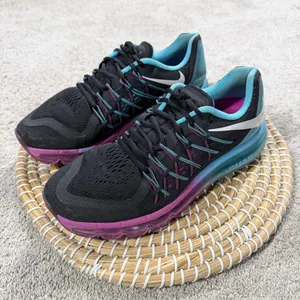 Nike Women’s Air Max 2015 Sneakers Shoes 698903-004 in Clearwater Black Purple 9 thumbnail 2