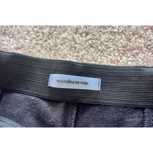 Maniere De Voir Faux Leather Moto Pants thumbnail 2