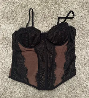 Garage Corset Top Black thumbnail 1