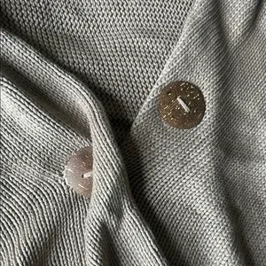 Overland Knit 100% Cotton Button Shall One Size Brown thumbnail 6