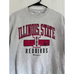 Champion Reverse Weave Illinois State Redbirds Sweatshirt Gray Small Collegiate thumbnail 4