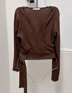 Zara Cross Tie Top NWOT thumbnail 1