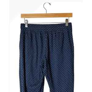 Gap Love by Gap Pajama Pants Women Small Navy Blue Polka Dot Loungewear Joggers thumbnail 8