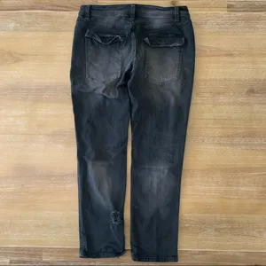 Free People Black Boyfriend Jeans 6 thumbnail 2