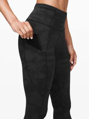 Lululemon Fast & Free Tight 25" Incognito Camo Multi Grey Size 4 thumbnail 3