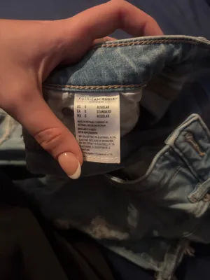 Light Wash Distressed Flare American Eagle Jeans thumbnail 3