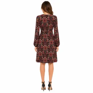 ANTHROPOLOGIE MAEVE Floral Paisley Wrap Front Dress With Belt Sz XS thumbnail 2