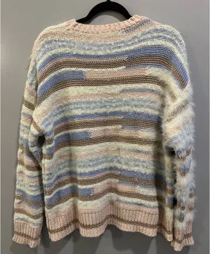 Altar'd State Textured Striped Colorful Sweater thumbnail 2