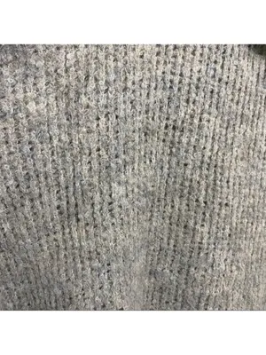 Free People Oversized Gray Cowl Neck Turtleneck wool alpaca Tunic Sweater m/l thumbnail 4