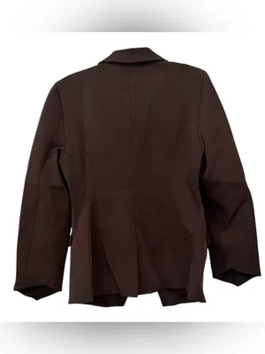 Commense Belted Cinched Waist Blazer Dark Brown Size Small NWT Tailored Jacket thumbnail 3