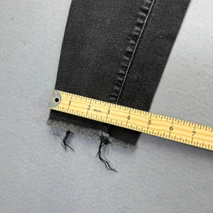 MOTHER High Waisted Looker Ankle Fray Night Hawk Skinny Jeans Gray‎ 23 READ thumbnail 8