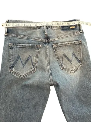 Mother jeans Trickster skimp fray thrill seeker raw hem distressed blue denim 24 thumbnail 15
