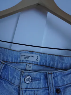 Abercrombie & Fitch Curve Love Low Rise Baggy Jean thumbnail 3