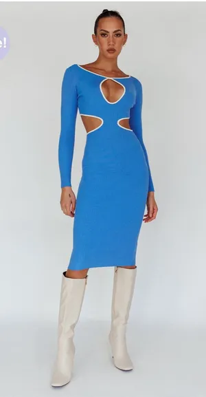 Selfie Leslie Long Sleeve Dress thumbnail 1
