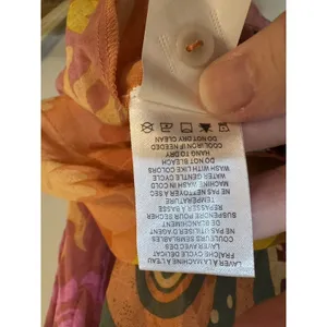 Calypso St. Barth blouse Patchwork Button Down Cotton Lightweight Size‎ Small thumbnail 9