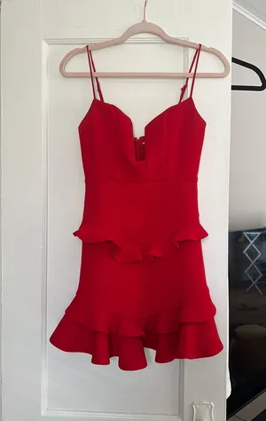Saints + Secrets Red Dress thumbnail 1
