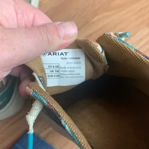 Ariat size 9.5 B loafers slip on Aztec western cowgirl thumbnail 7