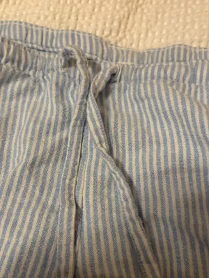 Hollister Striped Blue and White Linen Pants thumbnail 2