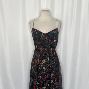 Anthropologie PAYAL JAIN Massima Pleated Floral‎ Maxi Dress Romantic Small thumbnail 3