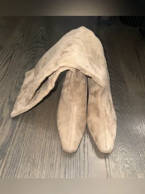 Splendid women’s beige suede heel boots thumbnail 2