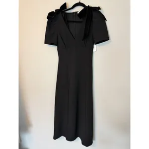 ASTR The Label Celia Puff-Sleeve V-Neck Midi Dress ADR102919-003 Women's XS NWT thumbnail 2