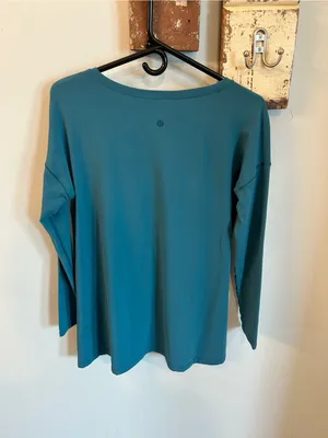 Lululemon Hit Unwind Long Sleeve | Tonic Teal thumbnail 4