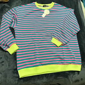 Kissfix multicoloured striped sweatshirt Size M #kawaii #pastel thumbnail 2