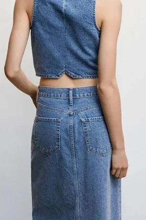 Mango Denim Maxi Skirt thumbnail 2