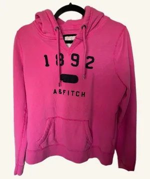 Abercrombie & Fitch Pink Hoodie for Women‎ Large y2k thumbnail 1