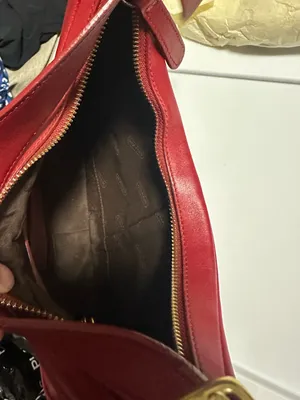 VINTAGE coach Legacy West Small Zoe Hobo Bag In Red leather style# 9342 thumbnail 8