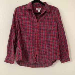 Vintage 90s Red Plaid‎ Outsoorsy Barn Chores Western Cotton Button Up Shirt M thumbnail 1
