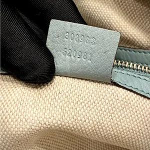 Gently Used - Gucci Soho Chain Shoulder Bag In Light Blue thumbnail 4