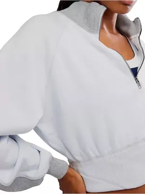 Free People Movement Out Of the Park Pullover Arctic Snow Extra Small New W Tags thumbnail 5