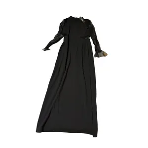 NWT Lulus Size Large Bragging Rights Black Lace Long Sleeve Column Maxi Dress thumbnail 3