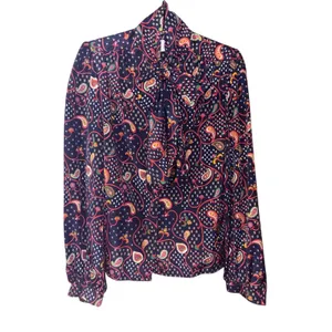 Lorch 70s Long Sleeve Paisley Blouse with Pussybow Necktie thumbnail 9